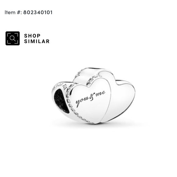 Jared//Pandora two heart charm - Picture 4 of 4